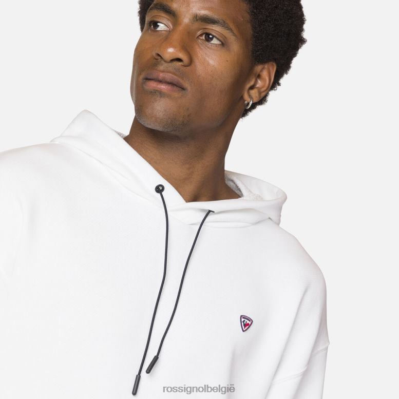 Heren sweatshirt met capuchon wit toppen Rossignol NF00D493