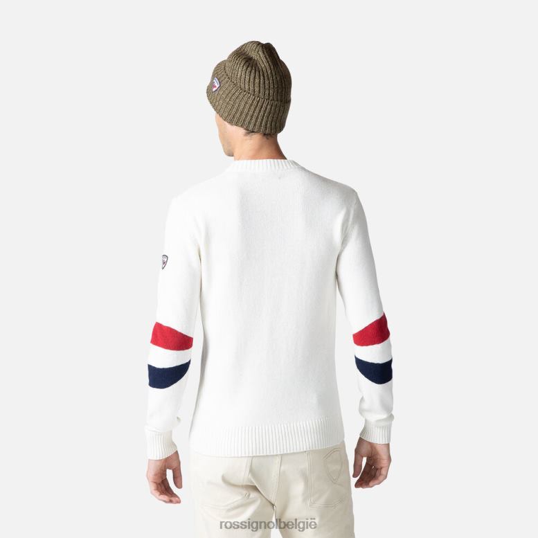 Heren kenmerkende gebreide trui wit toppen Rossignol NF00D441