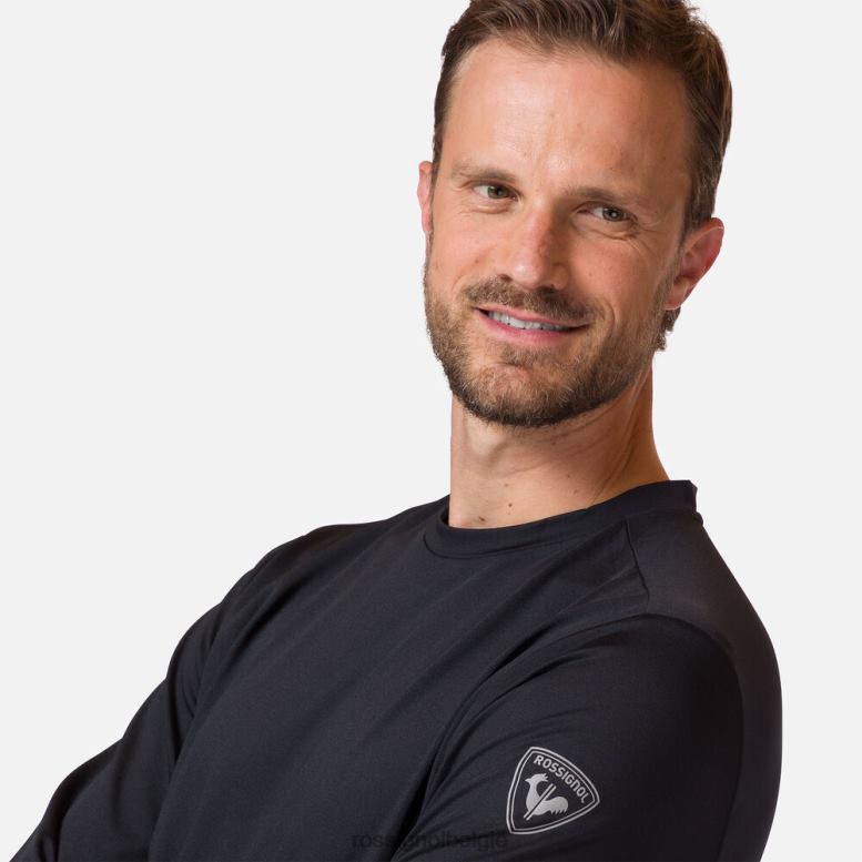 Heren lichtgewicht tussenlaag zwart toppen Rossignol NF00D401