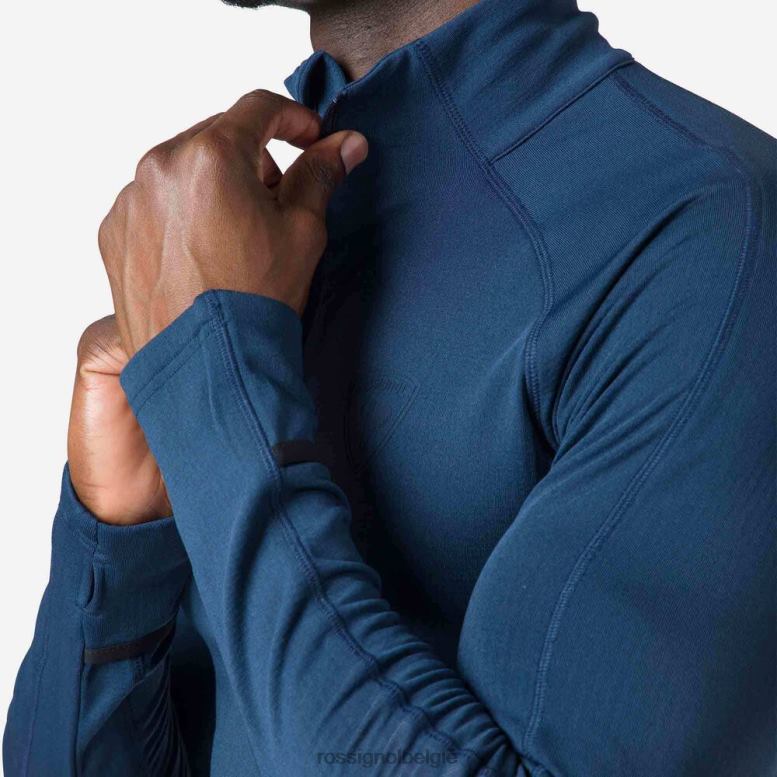 Heren skpr tussenlaag met halve rits donkermarine toppen Rossignol NF00D585