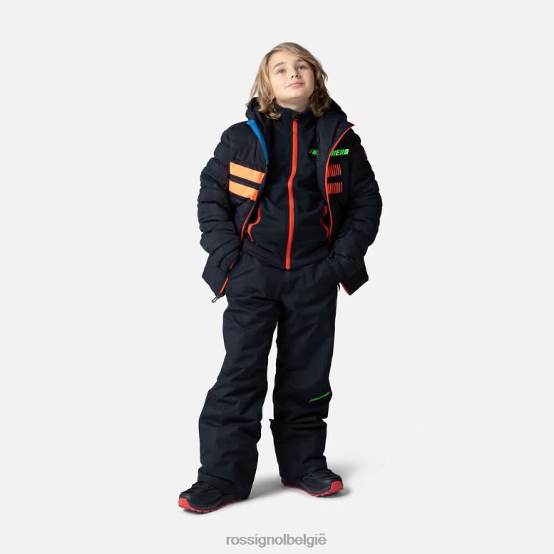 jongens hero skibroek zwart bodems Rossignol NF00D1215