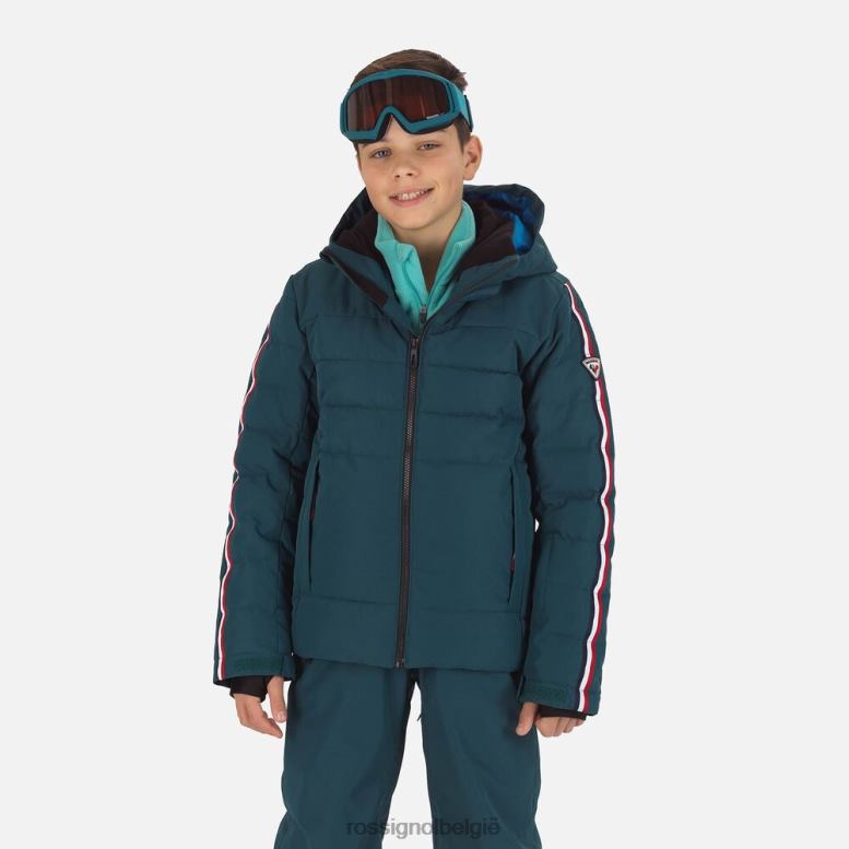 jongens Hiver polydown ski-jas diepblauw toppen Rossignol NF00D1167