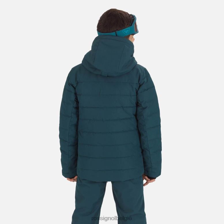 jongens Hiver polydown ski-jas diepblauw toppen Rossignol NF00D1167