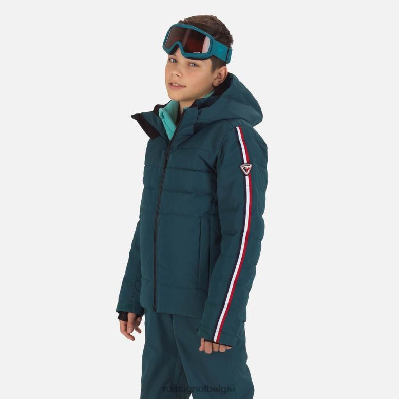 jongens Hiver polydown ski-jas diepblauw toppen Rossignol NF00D1167