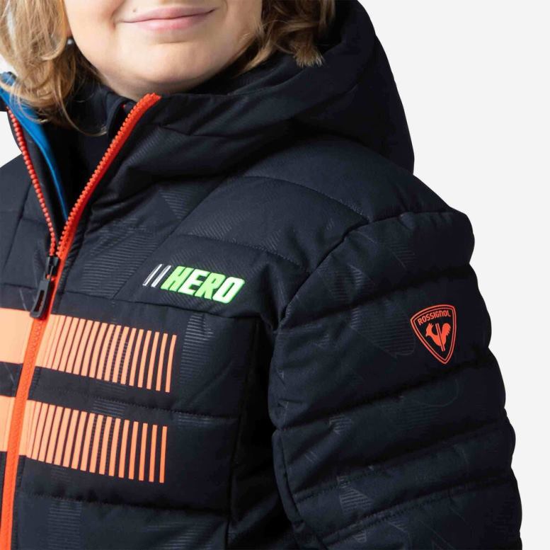 jongens rapide hero ski-jas zwart toppen Rossignol NF00D1222