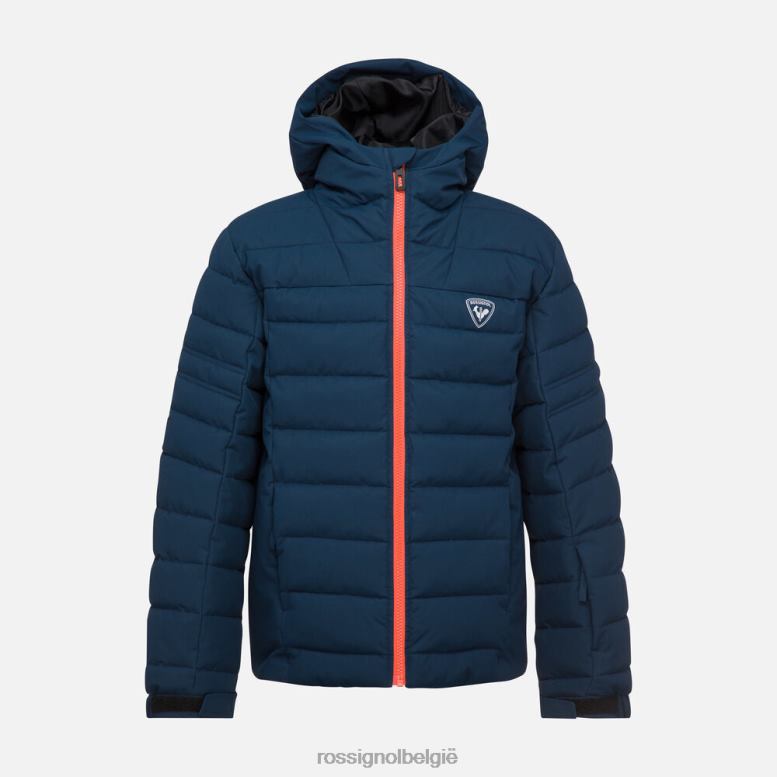 jongens rapide ski-jas donkermarine toppen Rossignol NF00D1214