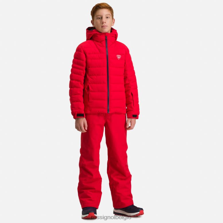 jongens rapide ski-jas sportrood toppen Rossignol NF00D1164
