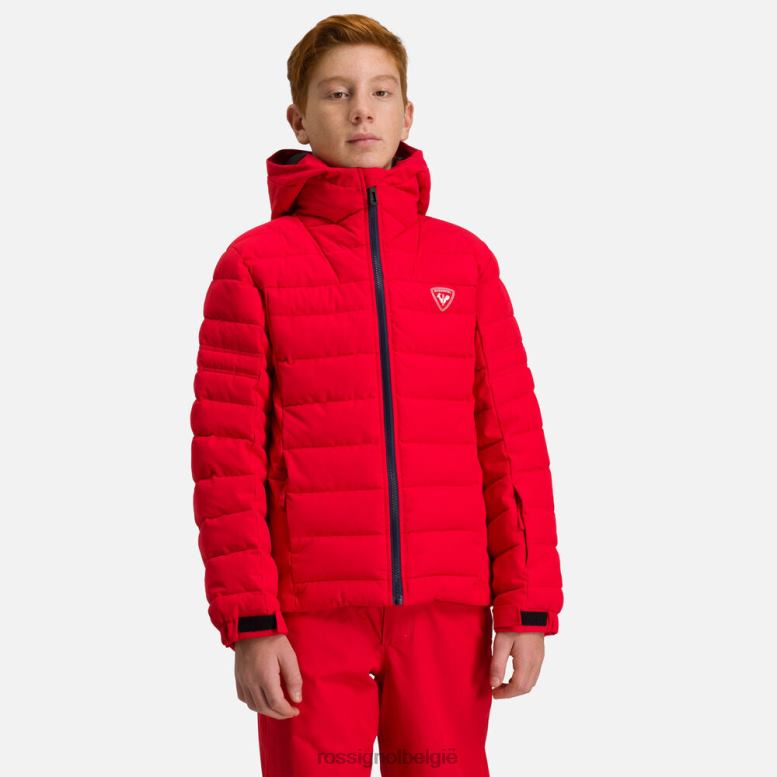 jongens rapide ski-jas sportrood toppen Rossignol NF00D1164