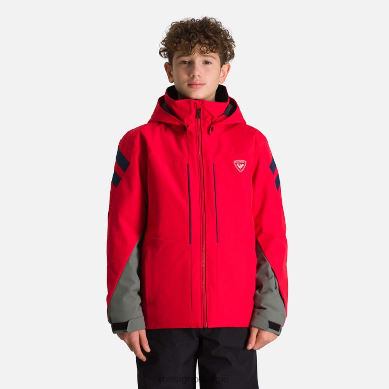 jongens ski jas sport rood toppen Rossignol NF00D1234