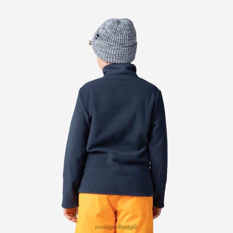 jongens Fleece top met halve rits donkermarine toppen Rossignol NF00D1134