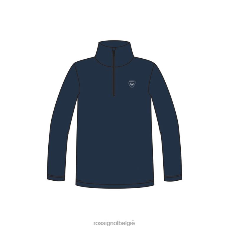jongens Fleece top met halve rits donkermarine toppen Rossignol NF00D1134