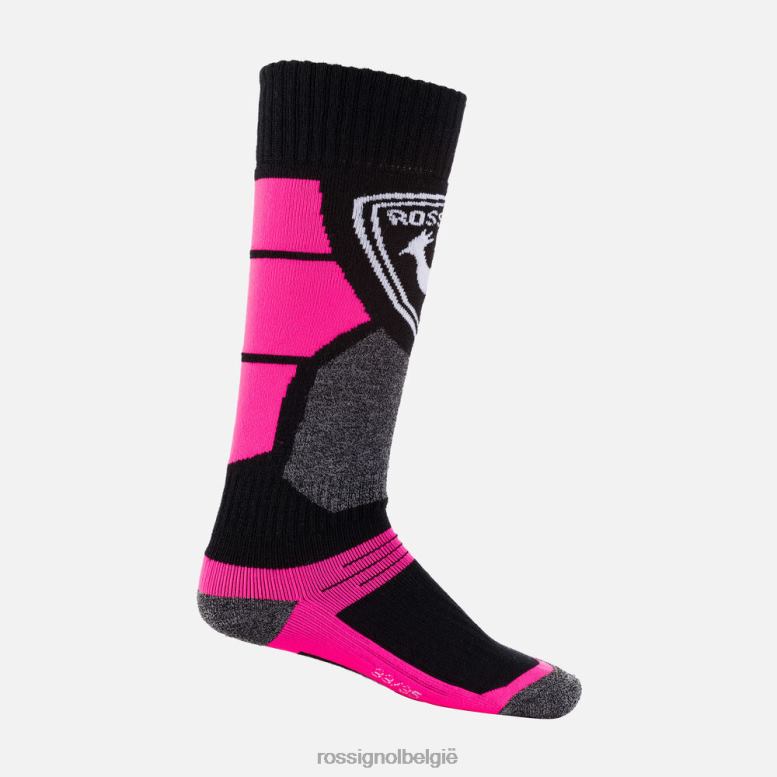 junioren premium wollen skisokken fluoroze accessoires Rossignol NF00D1176