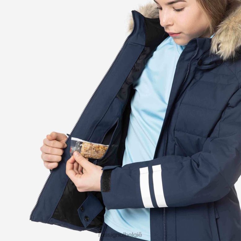 meisjes polydown ski-jas donkermarine toppen Rossignol NF00D1175