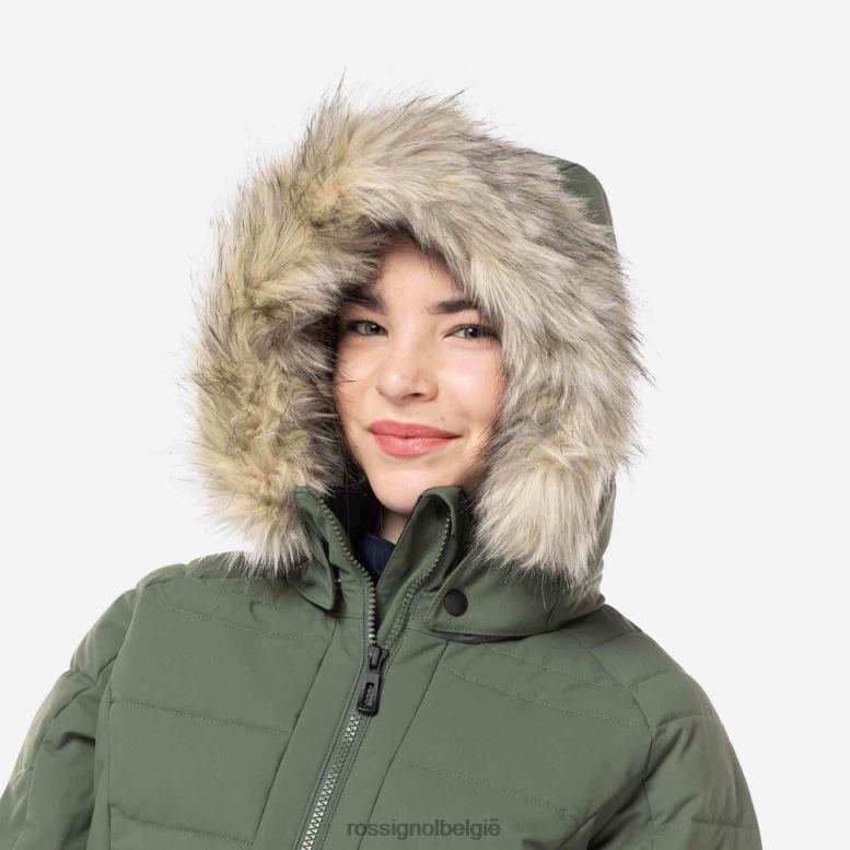 meisjes polydown ski-jas ebbenhoutgroen toppen Rossignol NF00D1184