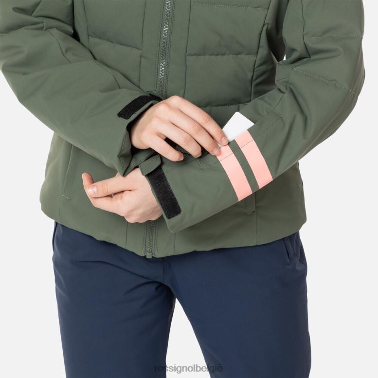 meisjes polydown ski-jas ebbenhoutgroen toppen Rossignol NF00D1184