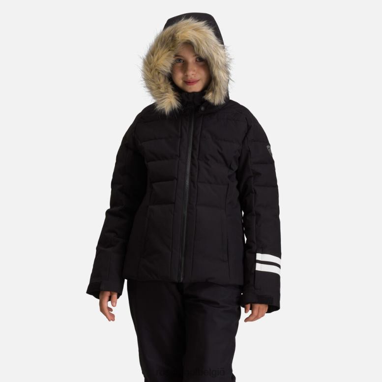 meisjes polydown ski-jas zwart toppen Rossignol NF00D1213