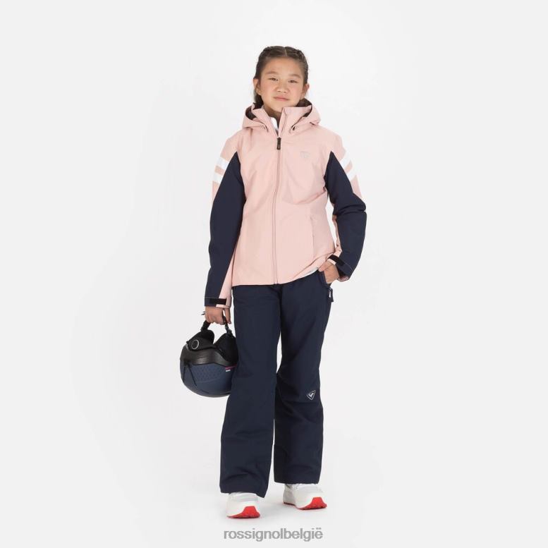 meisjes ski jas poeder roze toppen Rossignol NF00D1217