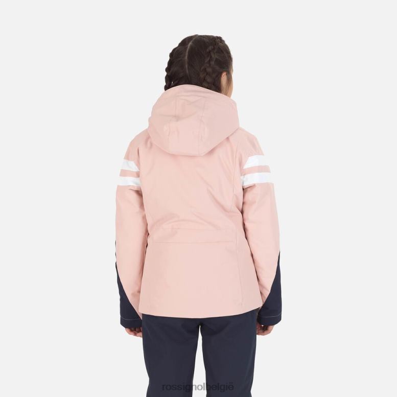 meisjes ski jas poeder roze toppen Rossignol NF00D1217