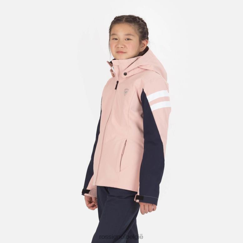 meisjes ski jas poeder roze toppen Rossignol NF00D1217