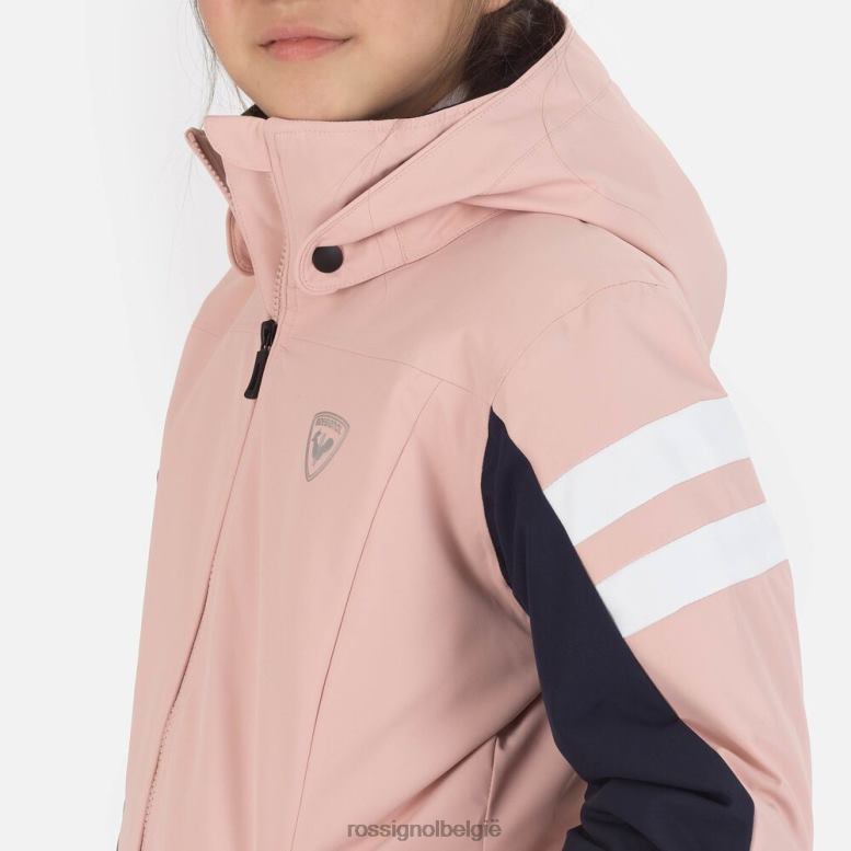 meisjes ski jas poeder roze toppen Rossignol NF00D1217