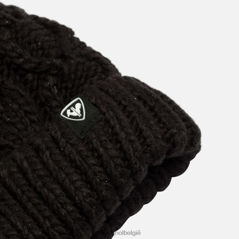 meisjes Muts van benig bont zwart accessoires Rossignol NF00D1203