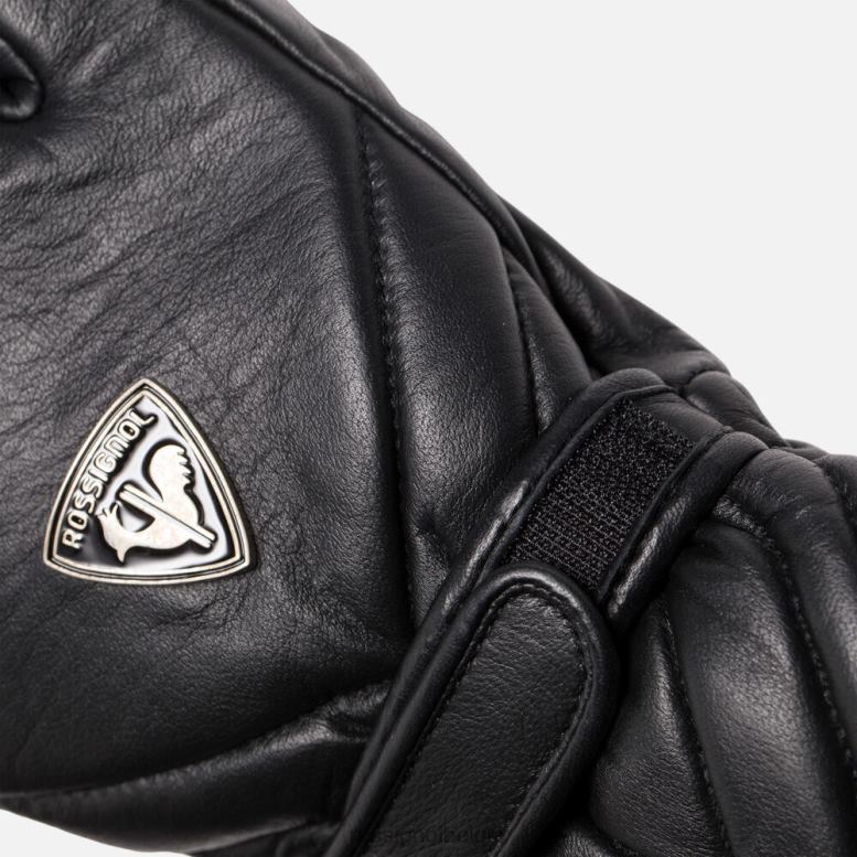 vrouwen selecteer leren waterdichte skihandschoenen zwart accessoires Rossignol NF00D1028