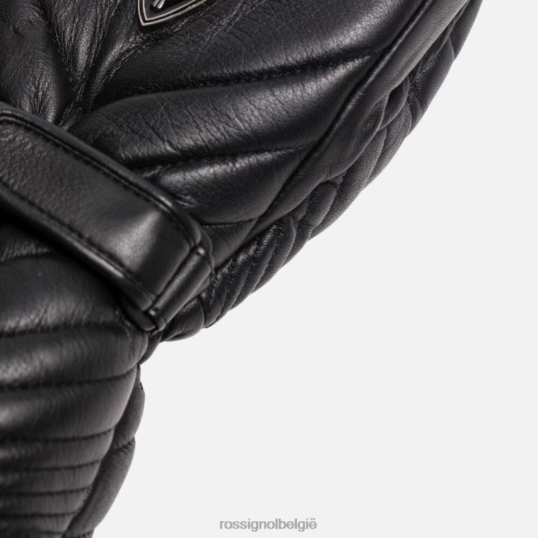 vrouwen selecteer leren waterdichte skiwanten zwart accessoires Rossignol NF00D761