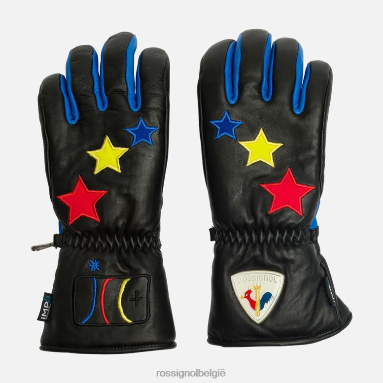 vrouwen steenachtige leren waterdichte handschoenen zwart accessoires Rossignol NF00D754