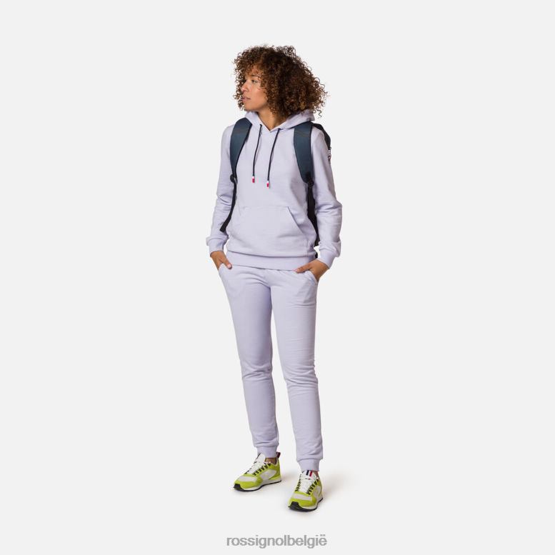 vrouwen Katoenen joggingbroek met logo lavendelgrijs bodems Rossignol NF00D965
