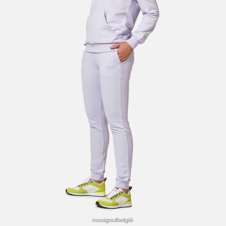 vrouwen Katoenen joggingbroek met logo lavendelgrijs bodems Rossignol NF00D965