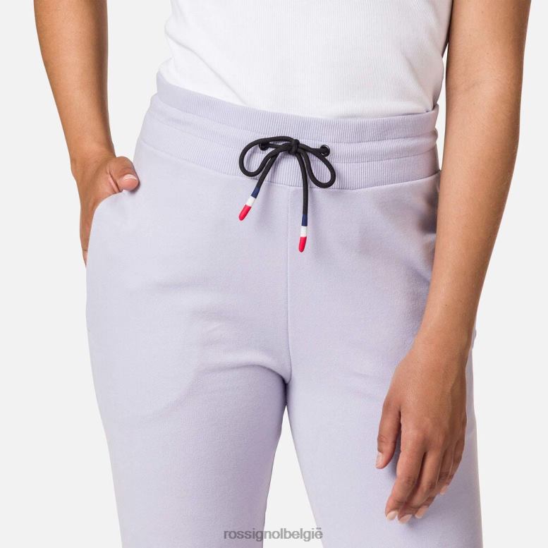 vrouwen Katoenen joggingbroek met logo lavendelgrijs bodems Rossignol NF00D965