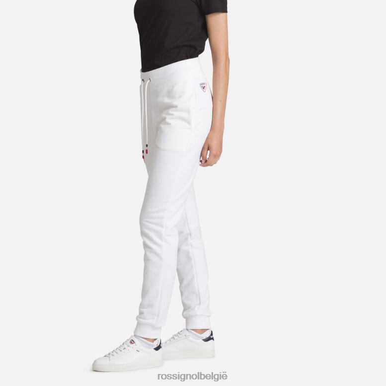vrouwen Katoenen joggingbroek met logo wit bodems Rossignol NF00D939