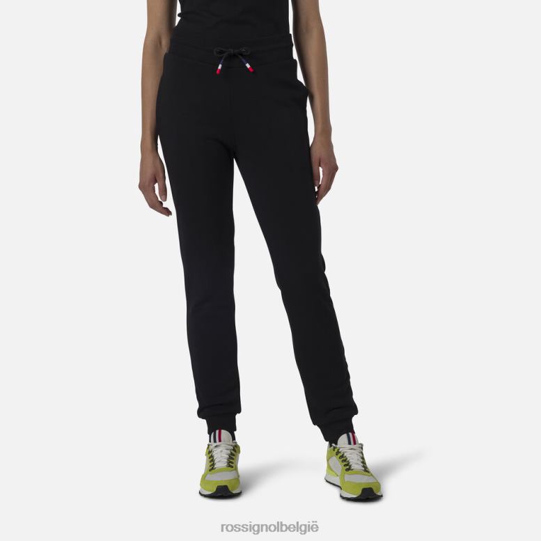 vrouwen fleece joggingbroek met logo zwart bodems Rossignol NF00D901