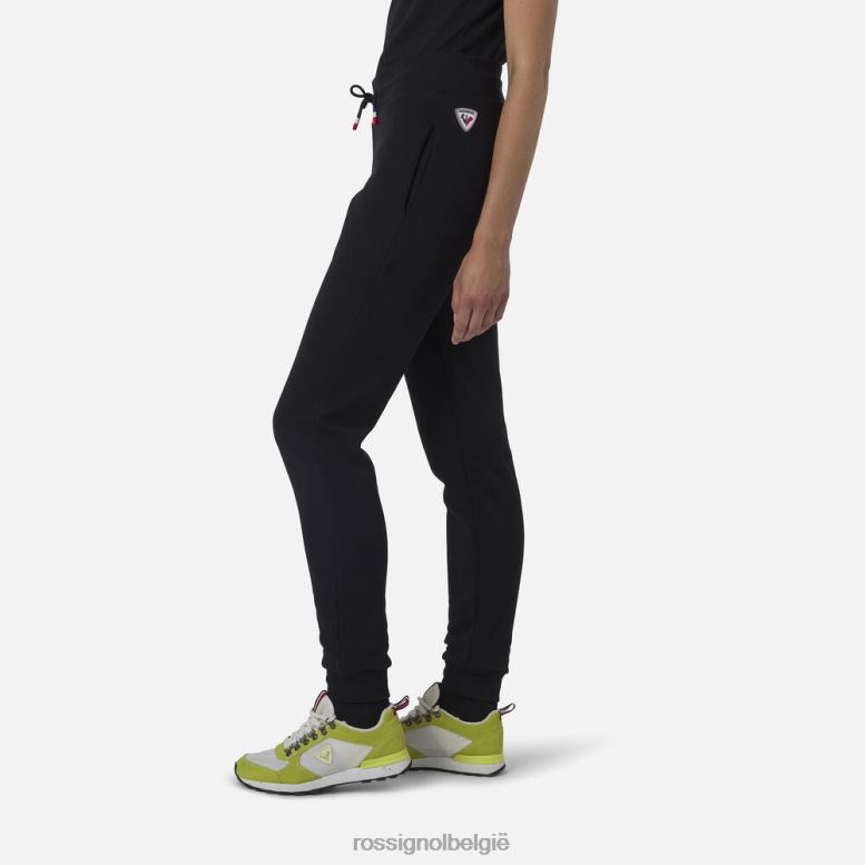 vrouwen fleece joggingbroek met logo zwart bodems Rossignol NF00D901