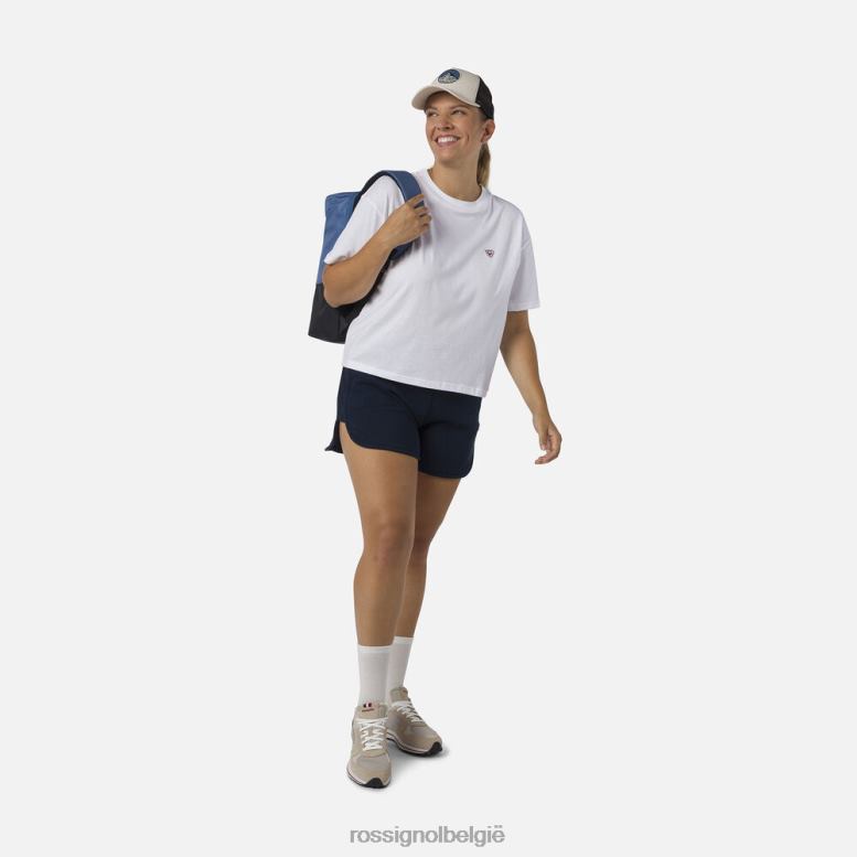 vrouwen comfortabele katoenen korte broek donkermarine bodems Rossignol NF00D915