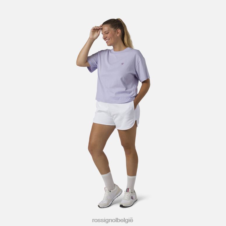 vrouwen comfortabele katoenen korte broek wit bodems Rossignol NF00D844