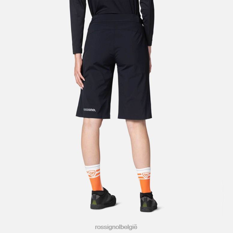 vrouwen mountainbike korte broek zwart bodems Rossignol NF00D955