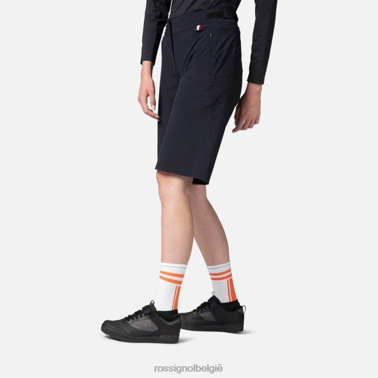 vrouwen mountainbike korte broek zwart bodems Rossignol NF00D955