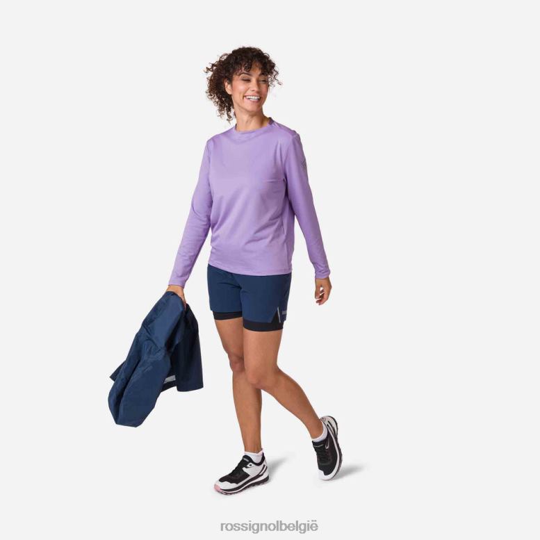 vrouwen trailrunning korte broek donkermarine bodems Rossignol NF00D721