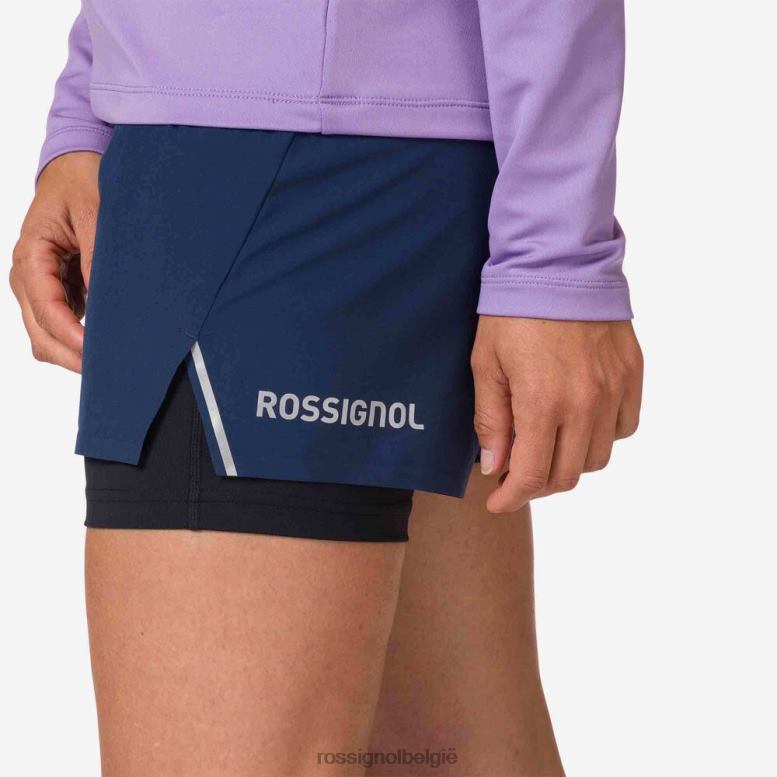vrouwen trailrunning korte broek donkermarine bodems Rossignol NF00D721