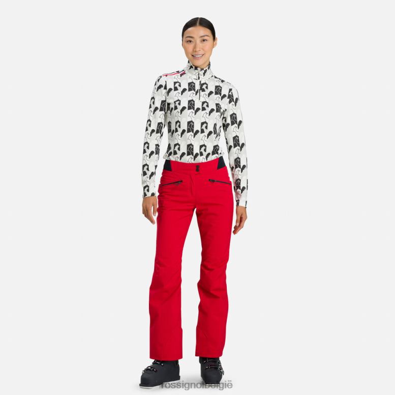 vrouwen klassieke skibroek karmijn bodems Rossignol NF00D775