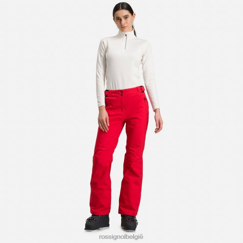 vrouwen ski broek sportrood bodems Rossignol NF00D774
