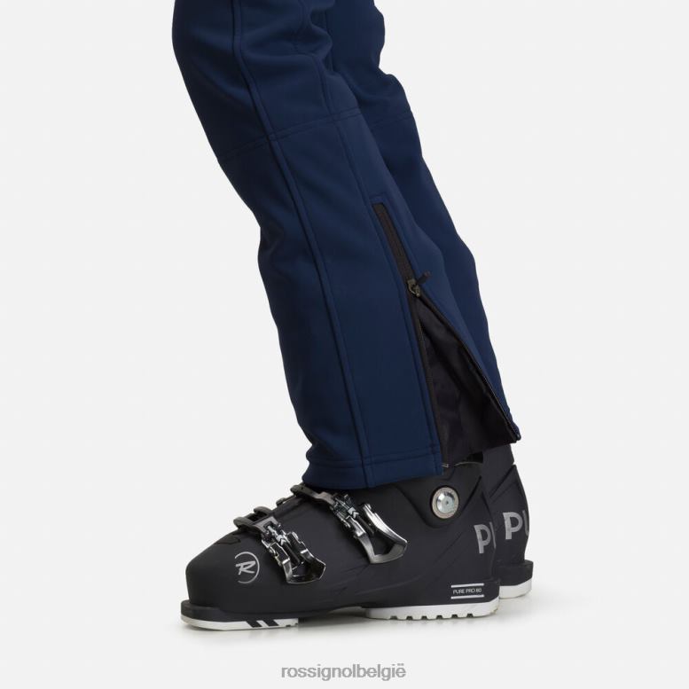 vrouwen softshell platte skibroek donker marine bodems Rossignol NF00D1087