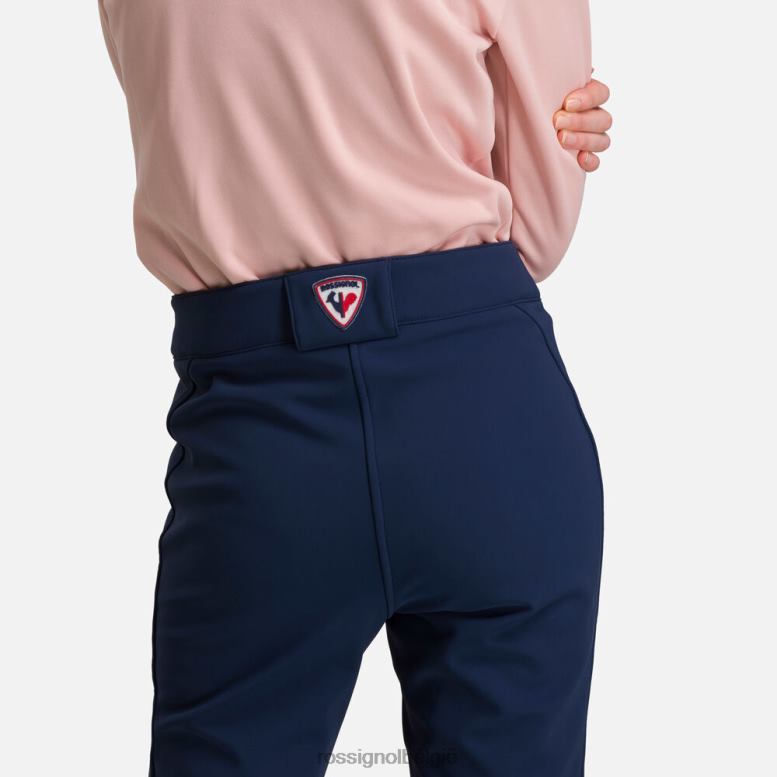 vrouwen softshell platte skibroek donker marine bodems Rossignol NF00D1087