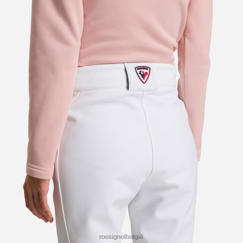 vrouwen softshell platte skibroek wit bodems Rossignol NF00D769