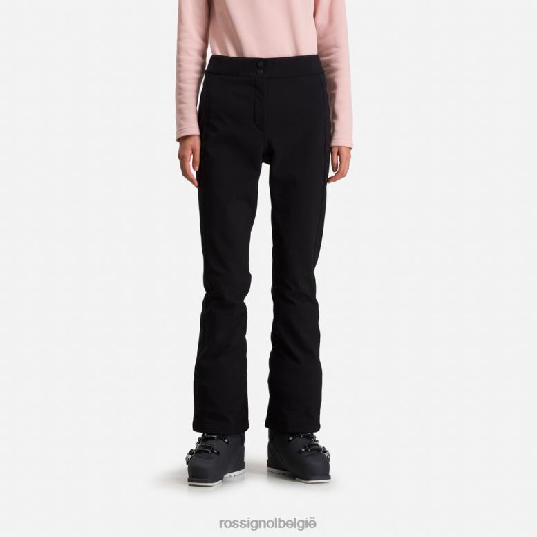 vrouwen softshell platte skibroek zwart bodems Rossignol NF00D1101
