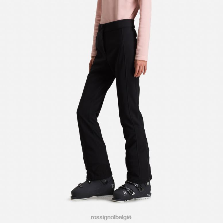 vrouwen softshell platte skibroek zwart bodems Rossignol NF00D1101