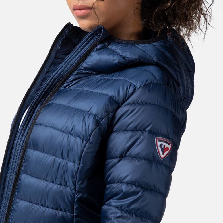 vrouwen geïsoleerde jas met capuchon 180gr donkermarine toppen Rossignol NF00D936