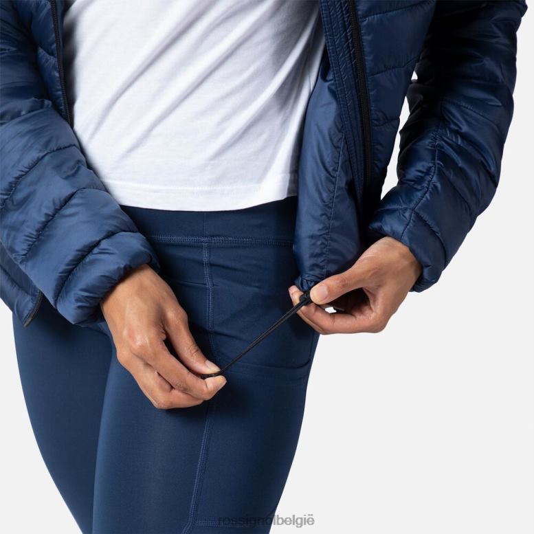 vrouwen geïsoleerde jas met capuchon 180gr donkermarine toppen Rossignol NF00D936