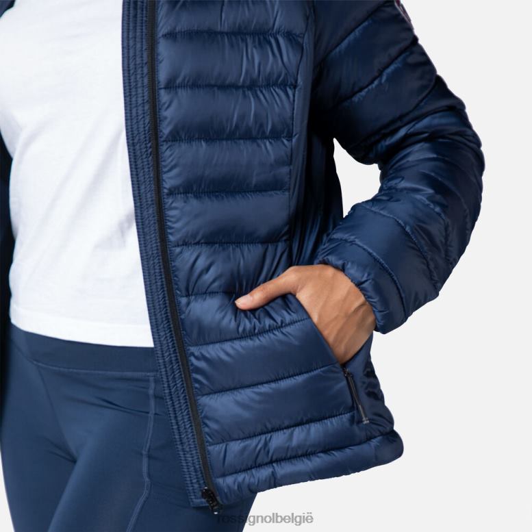 vrouwen geïsoleerde jas met capuchon 180gr donkermarine toppen Rossignol NF00D936